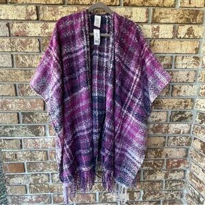 Woolrich Shawl NWT One Size Fits All Purple Color Soft & Cozy Beautiful!